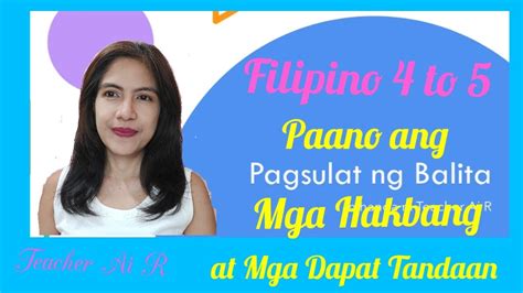 paano gumawa ng balita|Pagsulat ng Balita .